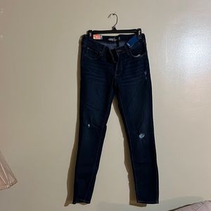 Old Navy the rockstar distress dark denim skinny jeans